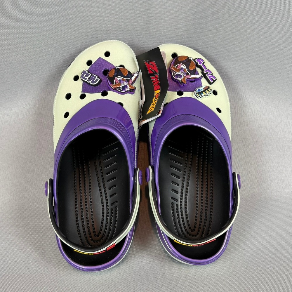 Crocs Frieza Dragon Ball Z Classic Clogs Mens 11 White Purple 211202-90H New NWT - Picture 6 of 8